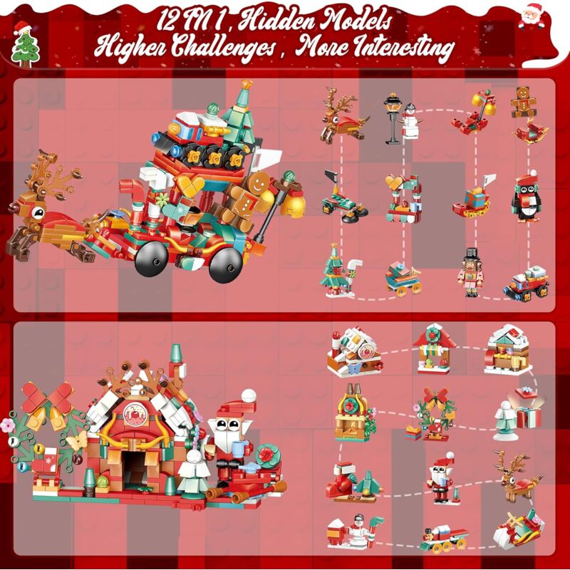 Calendrier De L'Avent Filles Lot De 24 Blocs De Construction Succulents Et Bouquets Pour Enfants Calendrier De L'Avent 24 Jours Cadeaux Pour Enfants