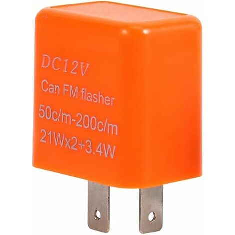 Relais Clignotant électronique 3 Broches 12V Pour Voiture/moto - Noir, Neuf
