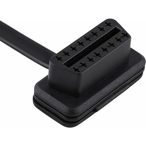 Câble Rallonge Diagnostic de Voiture On-Board Diagnostics2 Câble d'Extension On-Board Diagnostics2 16 Broches Mâle à Femelle 30cm/60cm/100cm(100CM)