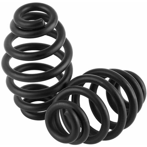 2pcs Ressort de Selle Fixation de Ressorts de Montage de Siège Solo en Acier de 3" Ajustable pour Moto(Black)