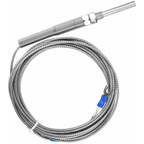 Contrôleur de Température, Keenso Capteur Thermocouple de Type K Filetage M8 Fil de Capteur de Température de Sonde de Thermocouple(5M)