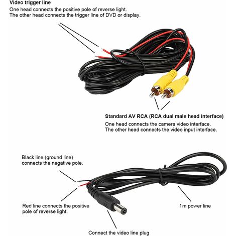 Caméra de Recul de Voiture, Caméra de Stationnement Arrière de Voiture Professionnelle Adaptée pour 2012 2013 2014