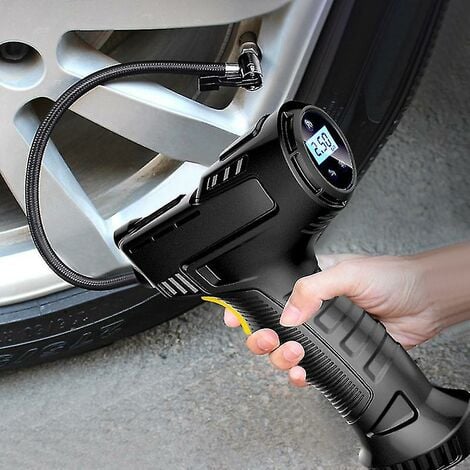 CREA Pompe à Air électrique pour pneus de voiture, 120w, Portable,  Rechargeable, compresseur d'air numérique