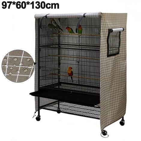 CREA Grande couverture lavable pour cage à perroquets, couverture de nuit coupe-vent et anti-poussière