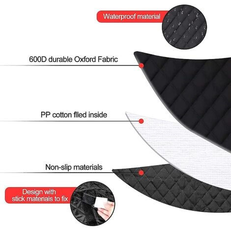 CREA Dhrs Protection Coffre Voiture Chien Universelle Couverture De Coffre Pour Plupart Voiture Impermable & Antidrapant, 180x103 Cm Housse Protection Coff