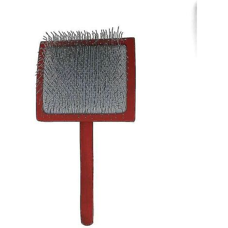 Crea – Brosse slicker pour chien – 40 % de pins supplémentaires – Pour poils bouclés et cotonneux – Dimensions 210 x 100 x 70 mm