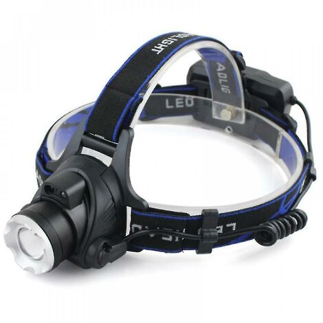 Rechargeable Powerful Led Headlamp Head Torch Adjustable Headlight Lamp With Usb Cable For Fishing Cycling Hiking Running Camping (1/2)