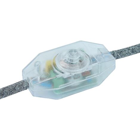 CREA Led Dimmer (cord) - 1 To 60 W - Continuously Variable Intensity - Incandescent Bulbs - On/off - 220 To 230 V - Dimmer By Cord From 1 W - Transparent