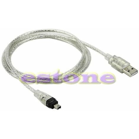 CREA 5ft New Usb To Firewire Ieee 1394 4 Pin Ilink Adapter Cable