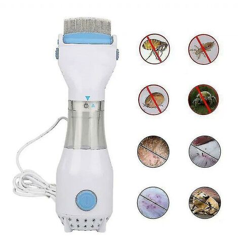 CREA Head Lice Treatment-electric Lice Comb - Head Vacuum Lice Comb Electric Capture Pet Filter Lice Treatment1 Lice Catcher + 3 Filtersblue