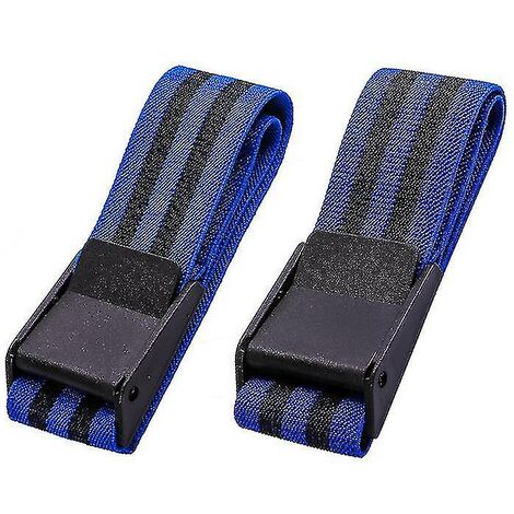 CREA 2 pièces bandes d'entraînement d'occlusion bandes de Restriction du flux sanguin sangles d'entraînement musculaire biceps (bleu) bras 60 cm bleu (1/5)