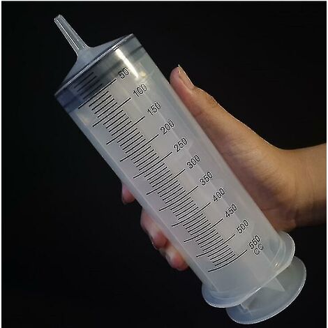 Seringue de grande capacité de 500 Ml, pompe réutilisable mesurant avec Tube d'alimentation en encre de 1m