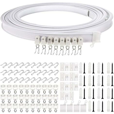 Rail De Rideau De Ontage Plafond, Rails De Rideaux Double Aluiniu