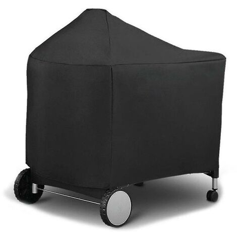 Crea – Housse de barbecue étanche 124x65x101 cm – Tissu Oxford noir – Protection contre intempéries et salissures – Compatible Weber 7152