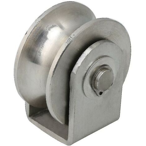 BLOC DE POULIE pivotant à roue unique en acier inoxydable M25 25 mm chargeant EUR 8,95 - FR