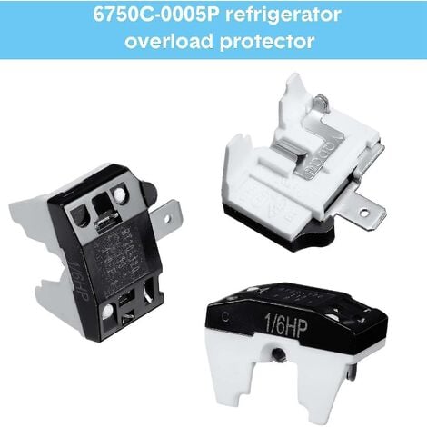 Relais de démarrage Ptc et protecteur de surcharge de réfrigérateur 6750c-0005p-sfygv