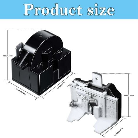 Relais de démarrage Ptc et protecteur de surcharge de réfrigérateur 6750c-0005p-sfygv