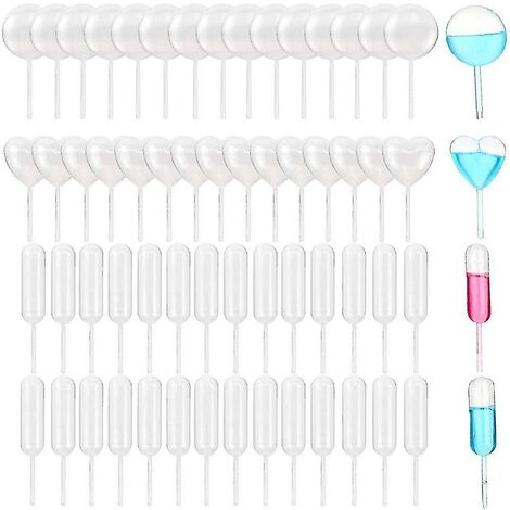 CREA 200 pièces 4 ml Pipettes à gâteau en plastique, Pipettes jetables, Pipettes à presser