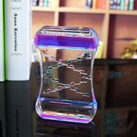 Sablier 30 Minutes Verre Transparent - Minuterie Décoration, 8x20 Cm, Design Moderne Blanc