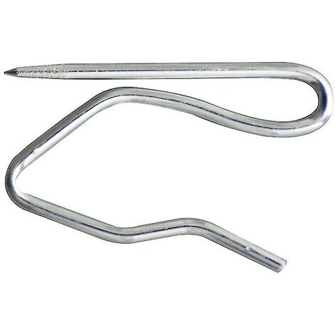 CREA Wabjtam Lot de 100 épingles à crochets pour rideaux, épingles à crochets en métal pour plis de rideaux, rideaux de porte et rideaux de douche (argent)