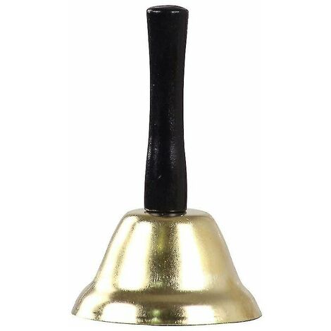 Clochette En Laiton HUIANER - Pour Service, Mariage, Décoration, école, Dressage Animaux (taille 11.7 Cm)