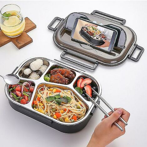 Awaiymi Bento Boîte à Déjeuner En Acier Inoxydable 1500 Ml