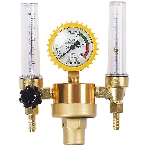 CREA Argon Co2 réducteur de pression Mig Tig débitmètre vanne de contrôle régulateur de gaz de soudage Double Tube Bubbl