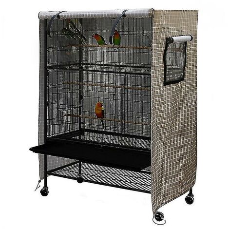 CREA Housse pour cage à oiseaux et anti-poussière lavable, grande housse pour cage à oiseaux en maille - Grande housse pour cage à oiseaux en maille
