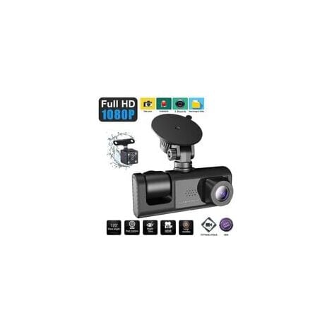 3 Camera Lens Car Dvr 3-channel Dash Cam Hd 1080p Front And Rear Inside Dashcam Video Recorder Nigh