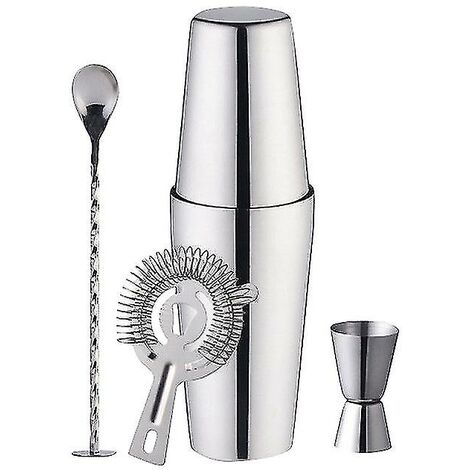 Bartender Set For Professional Bartenders And Family ,5 Piece Boston Shaker