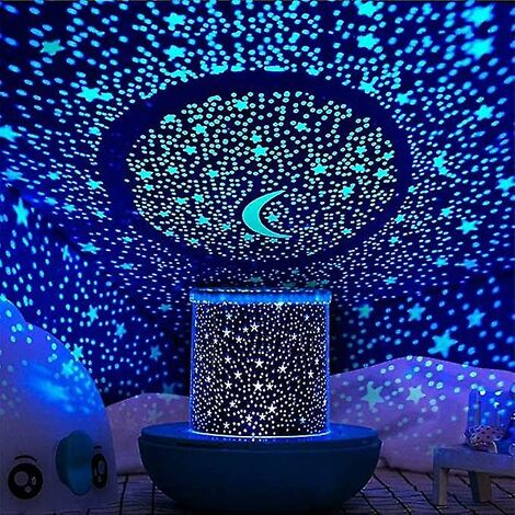 Remote Control And Timer Design Seabed Starry Sky Rotating Led Star  Projector For Bedroom Night Light