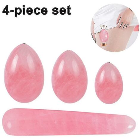 4 Pieces Natural Jade Stone Egg Yoni Eggs Of Drilled Jade Eggs