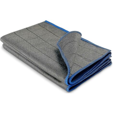 4x Professional Microfiber Glass Cloths Of 400 G / M2 - Streak-free Cleaning Of Windows Glasses - Extremely Absorbent Lint-free Polishing Cloths 50x (1/5)