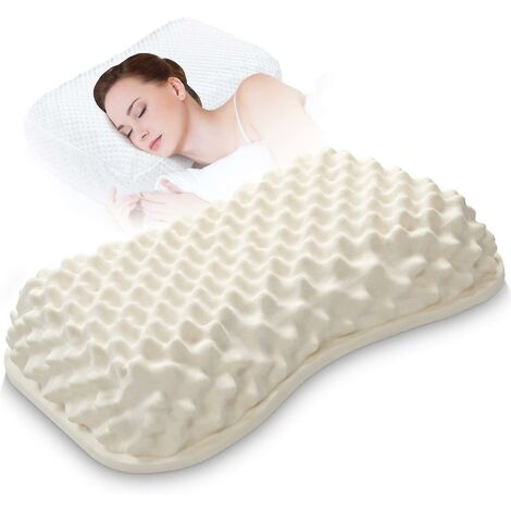 Natural Latex Pillow For Sleeping Breathable Contour Pillow For Side Sleeping (1/5)