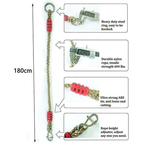 A closer look at Broad Branches Rope Hammock Attachments