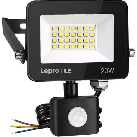 20w Security Lights Outdoor Motion Sensor 1700 Lumen Pir Light Ip65 Waterproof Motion Sensor Flood Light Ultra Thin Garden Light Security Perfect F