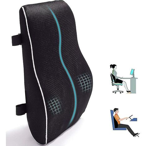 Lumbar Support Pillow For Office Chair Car Memory Foam Back Cushion For Back (1/5)