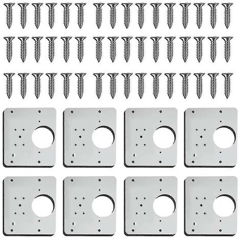 CREA 2pcs/4pcs/8pcs Hinge Repair Plate For Cabinet Furniture Drawer Window Stainless Steel Plate Repair Accessory (1/5)
