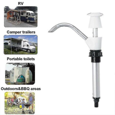 CREA Drinking Water Pump Manual Water Pump, Hand Press Water, Caravan Sink Water Hand Pump Double Action Camping Trailer, Spare Pumping Tool For Camping(wh (1/5)