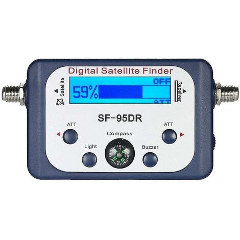 CREA Digital For Tester Meter Tv Signal Receiver Sat Finder With Compass And Lcd Display Fta Dvb S2