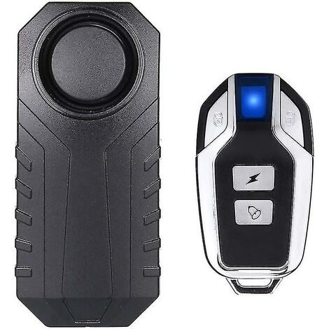 CREA Wireless Motorcycle/bicycle Alarm, Anti-theft Security Alarm With Remote Control, Ip55 Waterproof, 113db Super Loud (black) (1/5)