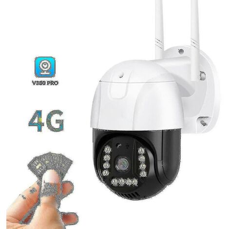 Crea – Caméra de surveillance extérieure 4G – Full HD 1080P – Vision nocturne couleur – Zoom numérique 4x – Protection IP66 – Température -10 à 60°C