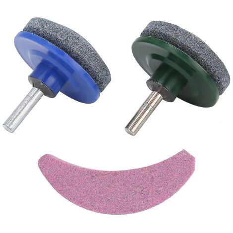 Ensemble de 3 affûteurs de lame de tondeuse à gazon universels, outils de meulage en pierre à aiguiser, accessoires de jardin