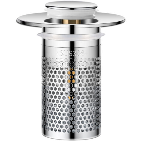 CREA – filtre de vidange de sol en acier inoxydable, bouchon d'armoire Pop-up, bouchon de lavabo Anti-odeur, attrape-cheveux, filtre d'évier de douche (1/5)
