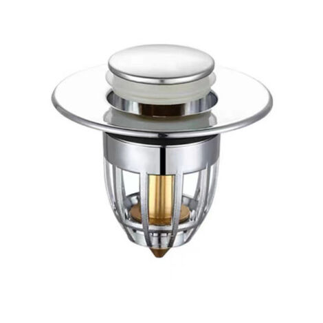 Bouchon de Vidange Universel pour Évier, Filtre de Douche, Noyau de Lavabo, Cuisine, Baignoire, 2 Pièces