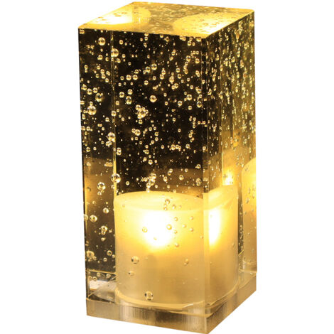 Lampe de bureau de bar, lampe en cristal rechargeable à LED, ambiance KTV de restaurant créative et personnalisée, lampe de chevet, petite veilleuse, lampe de table décorative