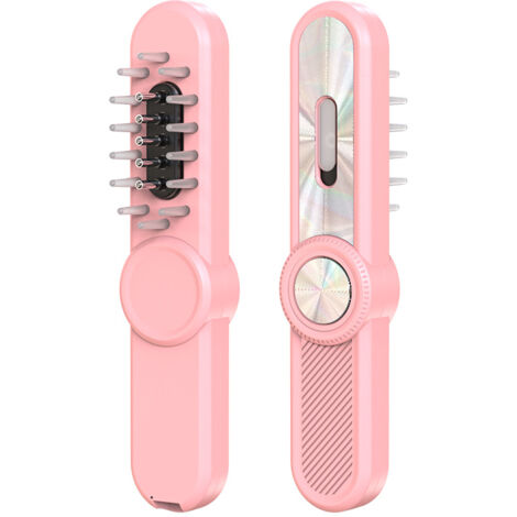 Peigne Massant électrique Anti-chute - Lumière Rouge Et Bleue, 3 Intensités - Pour Cuir Chevelu Et Cheveux