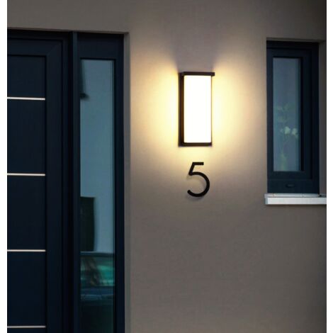 Applique murale en aluminium à économie d'énergie LED applique murale extérieure étanche 36w 3000k lumière blanche chaude adaptée aux patios, portes d'entrée, escaliers, clôtures (1/5)