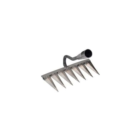 Râteau à tapis désherbage houe râteau outil agricole désherbage scarificateur artefact outils agricoles (7 dents) (1/5)