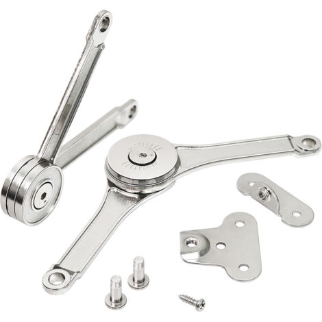Lot de 2 charnières de support réglables en alliage de zinc pour porte d'armoire, boîte de rangement en bois, porte de meuble de cuisine (1/5)